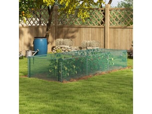 Tente de protection des plantes - 1,25 x 3,73 m - vert - filet anti-insectes - fermeture éclair - cadre en acier