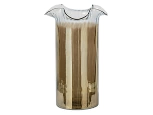 Vase fumé en verre doriane 45cm marron