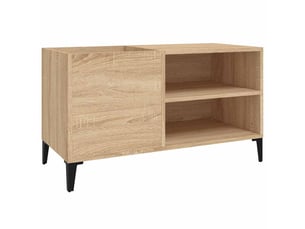 Armoire à disques, armoire de rangement chêne sonoma 84,5x38x48 cm bois d'ingénierie