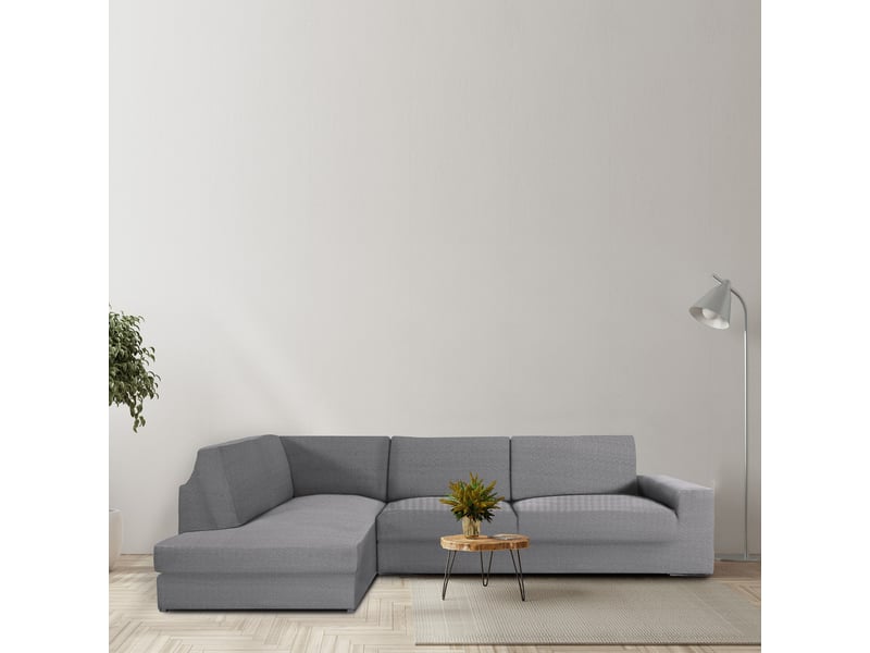 Housse de canapé méridienne gauche premium jaz (vue de face) c6  - Conforama C