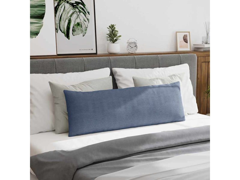  Lot de 2 coussins de canapé, coussins décoratifs bleu 120 x 40 cm cf58993  - Conforama D