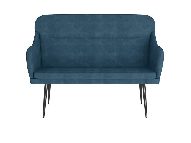  Banc, canapé 2 places bleu 110x76x80 cm velours shl35296  - Conforama C