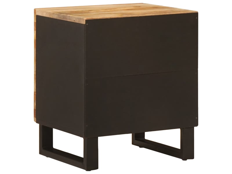  Table de chevet - cabinet de chevet - table de nuit marron 40 x 33 x 46 cm bois de mangue massif  - Conforama D