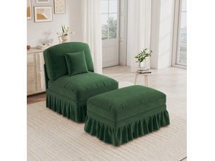 Fauteuil fixe <strong>MODENVIE</strong> <strong></strong> Tissu vert