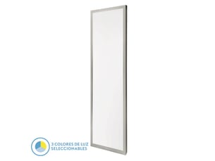 Panneau led plat fabrilamp llano 72 w 7200 lm 3000-4000-6500 k nickel ip40 3,8 x 30 x 120 cm
