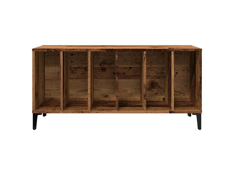  Armoire à disques, armoire de rangement vieux bois 100x38x48 cm bois d'ingénierie shl83465  - Conforama D