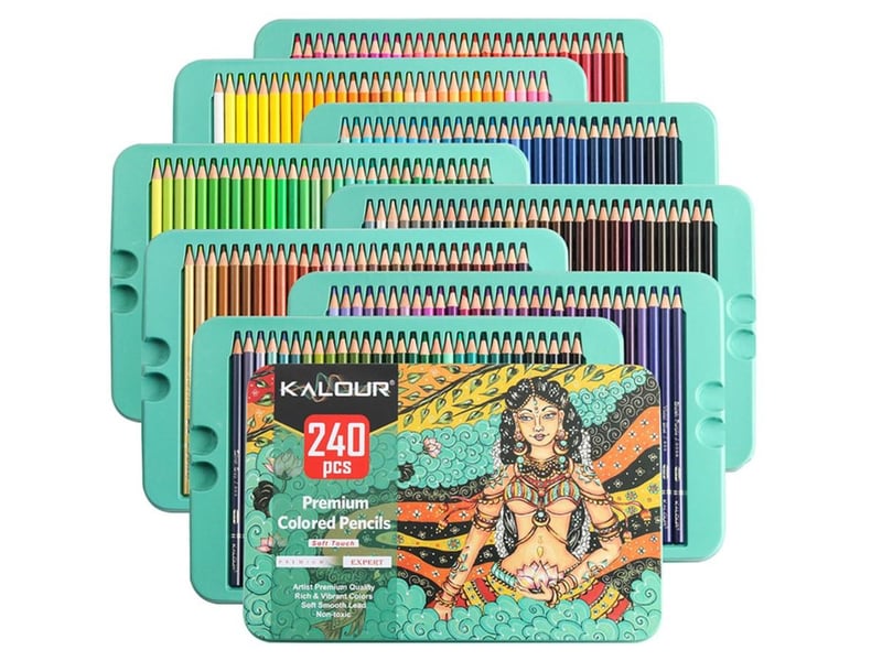 Boîte de crayons de couleurs - 240 nuances créatives GTK131 - Conforama A