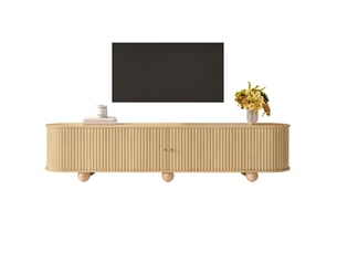 Meuble tv coloris naturel 180 cm <strong>BEAOK</strong>  <strong></strong>