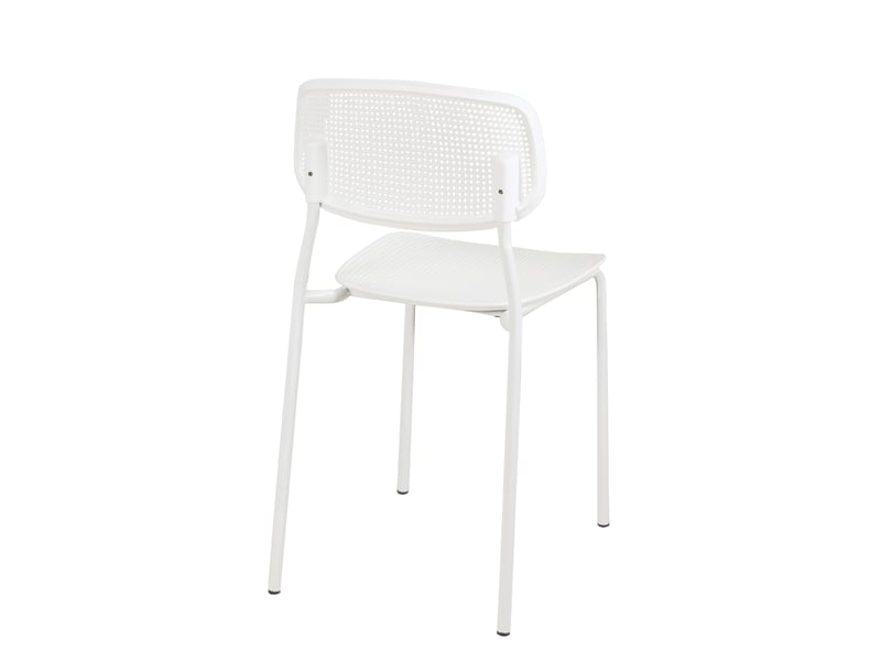 Lot de 4 chaises de cuisine empilables aza blanches 483-AZA-BLANC - Conforama W