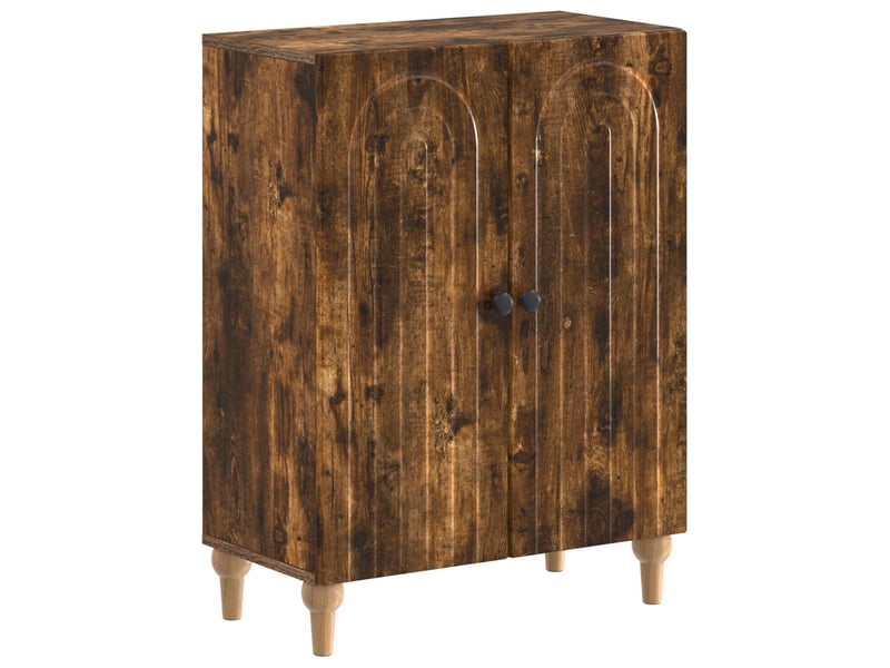  Ensemble de meuble de salle de bain 3 pièces alkmaar chêne fumé cf63294  - Conforama C