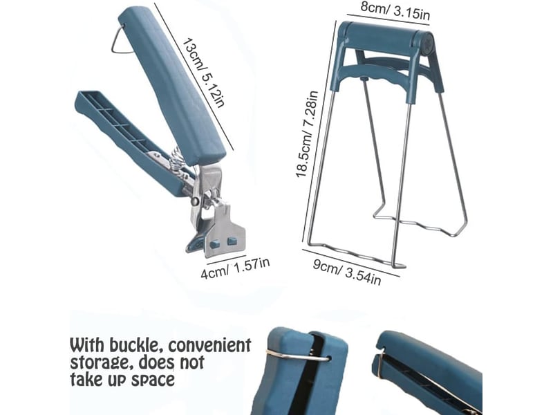 Pince à four, 1 pcs anti-brûlure bol clip, 1 pcs pince pour bol chaud avec pp poignée antidérapante pour four à vapeur portable ERFDS-GXD00907-GXD - Conforama B