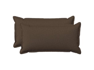 Lot de 2 coussins avec oreiller, coussins décoratifs houten taupe lin synthétique cf51219