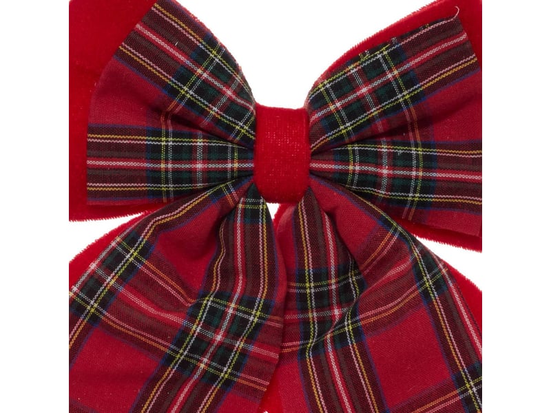  Dk velour tartan rg 24x19cm TARTAN - Conforama B