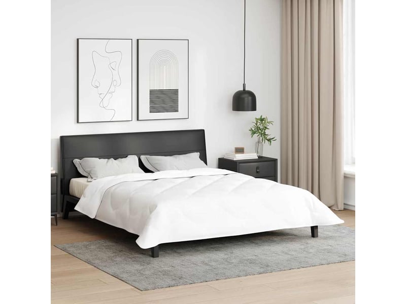  Duvet d'hiver - couette 240 x 200 x 5 cm hiver - couette polyester blanc respirant  - Conforama B