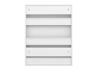 Meuble à chaussures étroit 80x15x109 cm, rangement mural blanc avec 3 tiroirs, optimisation espace entrée et couloir