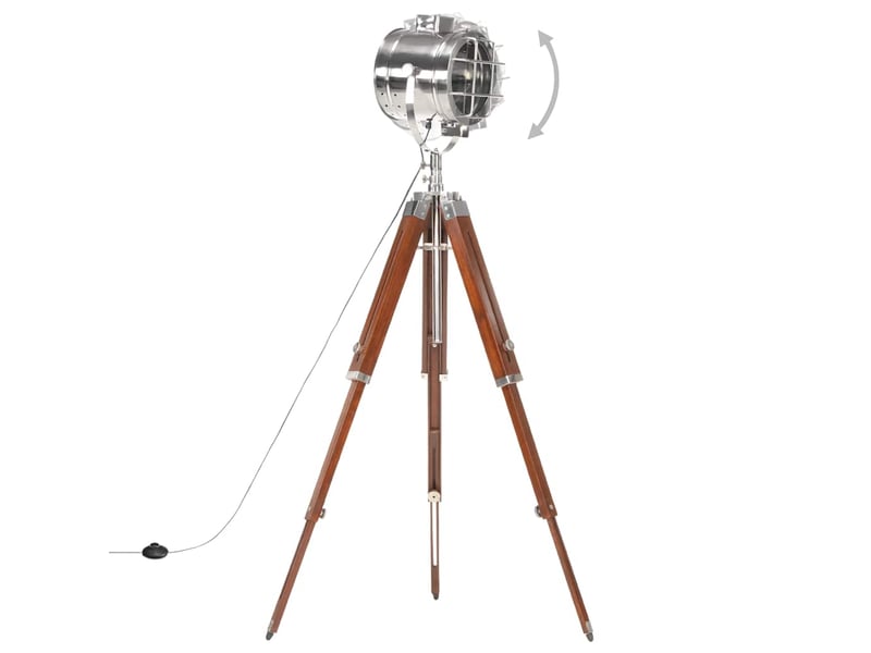  Lampadaire à trépied bois de manguier massif 165 cm shl20627  - Conforama C