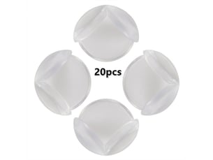 Protection coin de table bébé, protection angle de table avec une super colle améliorée pour tables et coins de meubles 20 pcs