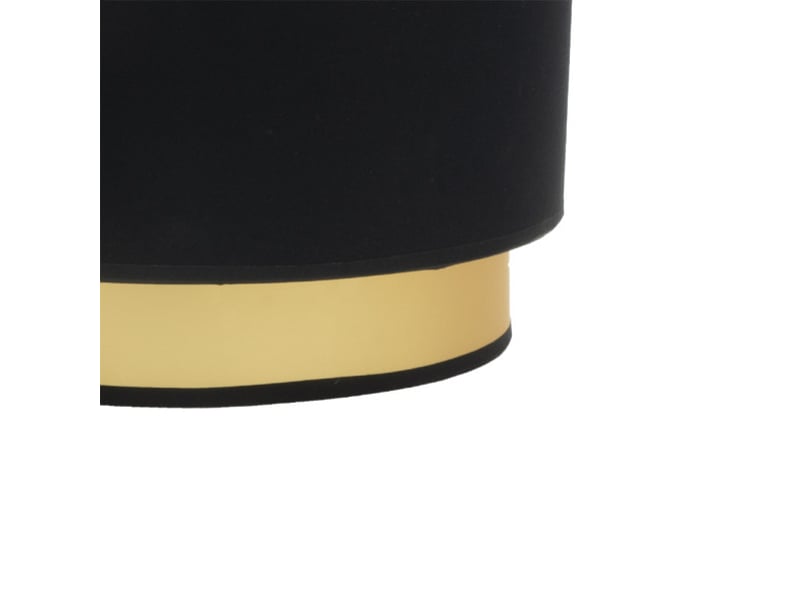  Applique murale fabrilamp anuska noir or 1 x e27 17x30x16 cm 188661009 - Conforama C