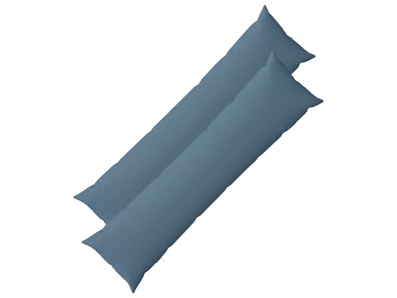  Lot de 2 coussins avec oreiller, coussins décoratifs heerlen bleu denim tissu cf50167  - Conforama B