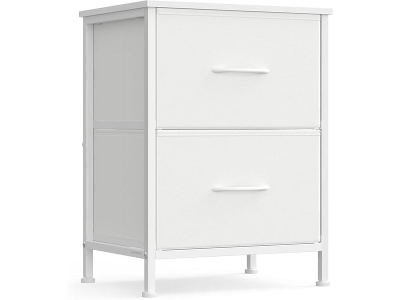  Commode de rangement moderne 30 x 39,6 x 52,2 cm fonctionnelle pour chambre entrée salon en mdf blanc 12_0012247  - Conforama A