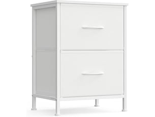 Commode de rangement moderne 30 x 39,6 x 52,2 cm fonctionnelle pour chambre entrée salon en mdf blanc 12_0012247