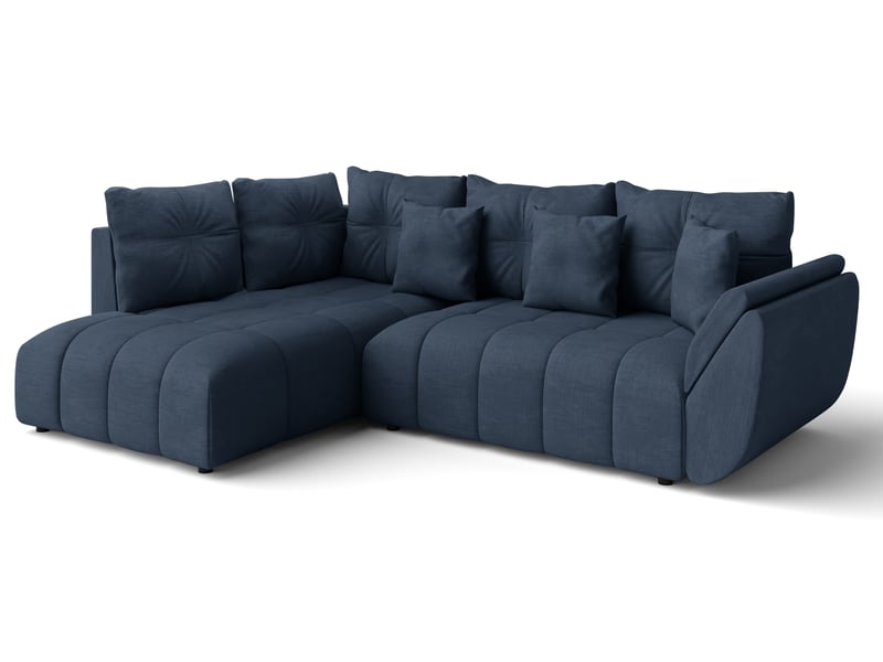  Canapé avec fonction lit canapé d'angle bleu corleone 268cm Corleone - Conforama A