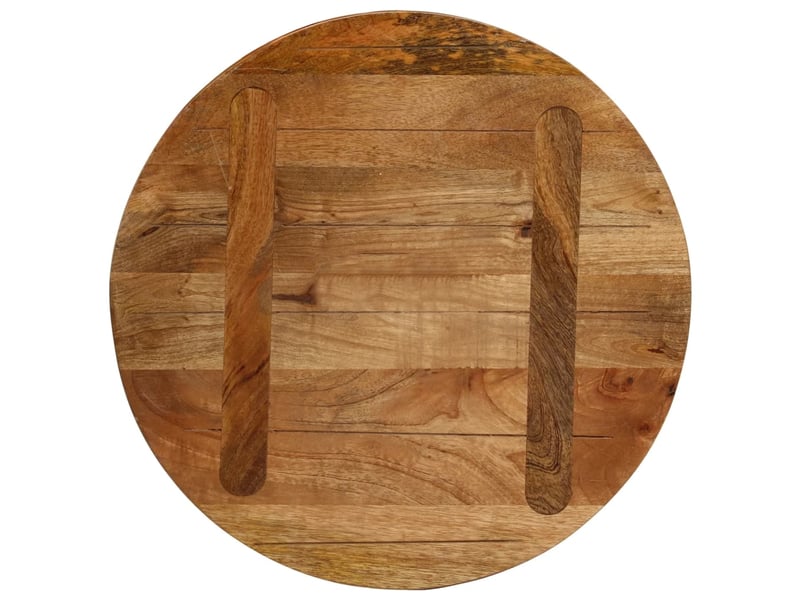 Dessus de table - plateau de table - dessus de bureau ø 60x2,5 cm rond bois de manguier massif - Conforama E