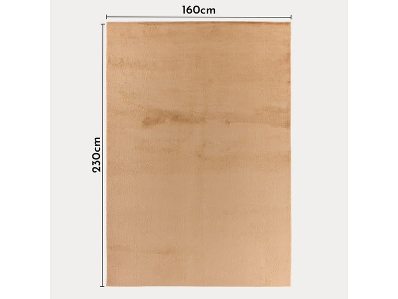  Nube - tapis en tissu doux beige - 160x230 cm NUB6000BEI-160X230 - Conforama E