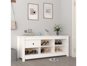 Meuble à chaussures 3 paire(s)  <strong></strong>  <strong></strong> coloris blanc