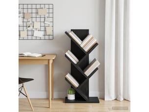 Étagère à livres, étagère de rangement en forme d'arbre 4 niveaux 30 x 18 x 60 cm shl8134