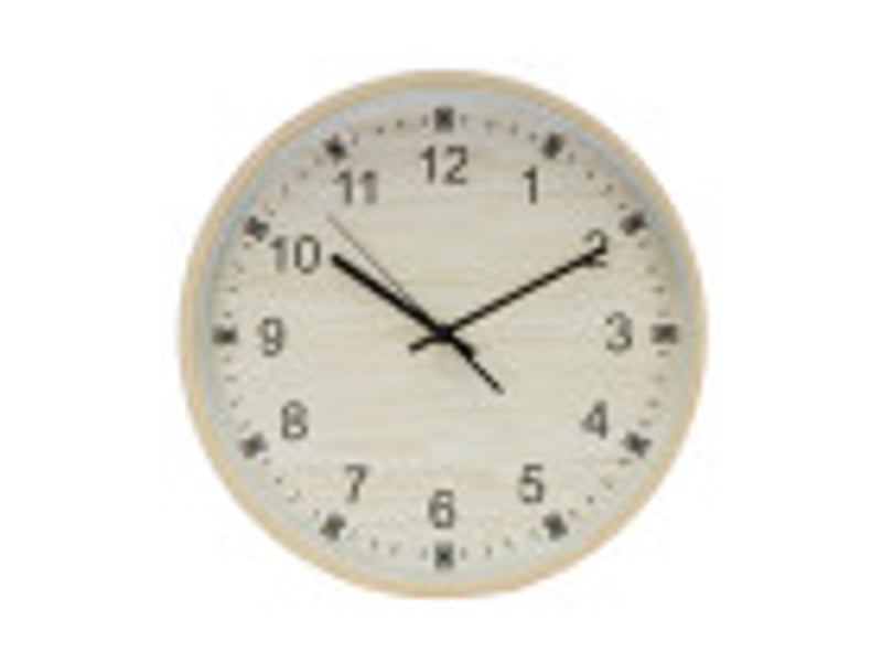  Horloge murale fabrilamp kiwi ø 35 cm bois mouvement continu 235313585 - Conforama B