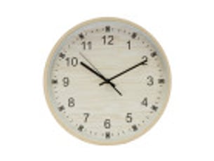 Horloge murale fabrilamp kiwi ø 35 cm bois mouvement continu