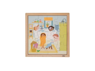 Educo routine quotidienne - prendre un bain — 16 pièces de puzzle