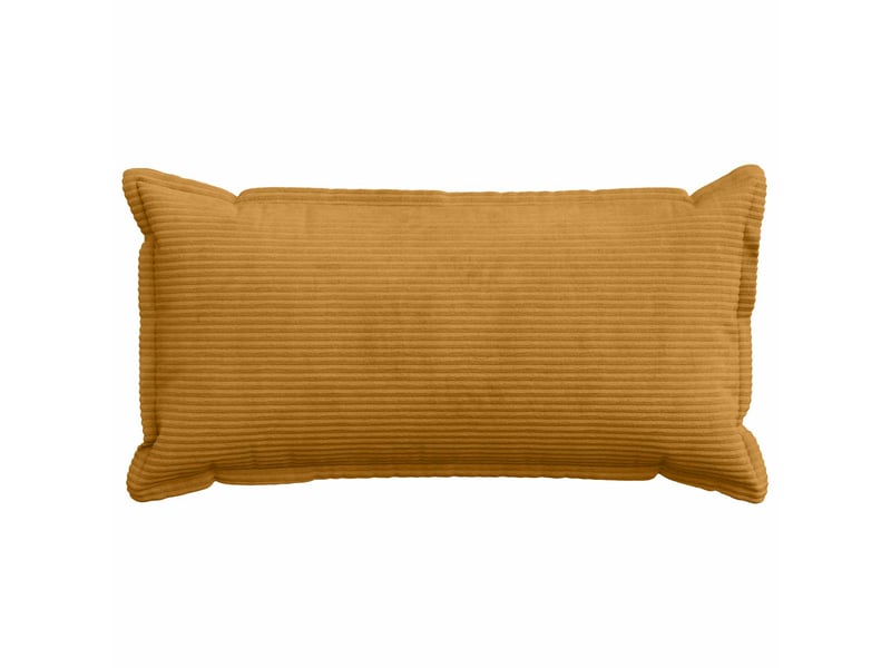  Lot de 6 housses de coussin houten jaune 40 x 80 cm velours côtelé cf49839  - Conforama A