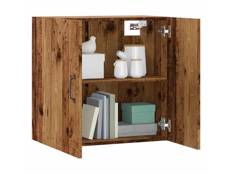  Armoire murale salon, meuble de rangement vieux bois 60x31x60 cm bois d'ingénierie shl3652  - Conforama B