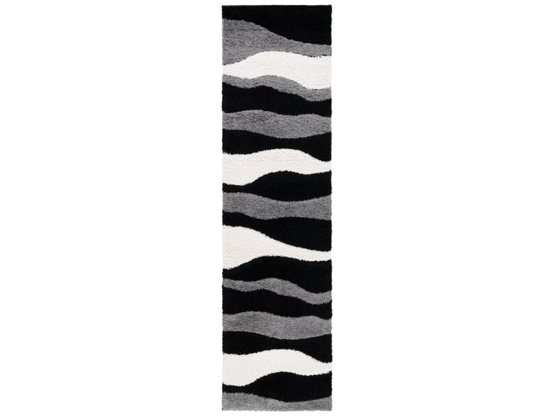  Tapis en polypropylène grisnoir, 69 x 213 cm  - Conforama A