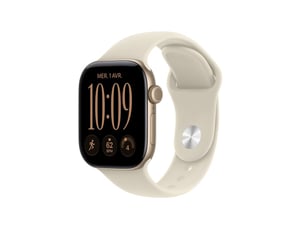 Montre connectee gps cellular 42mm aluminium or clair