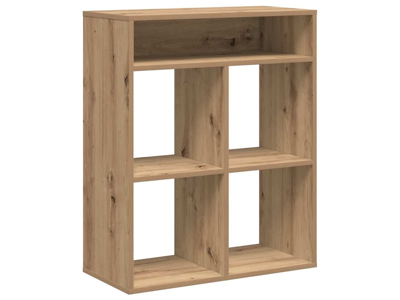  Bibliothèque, étagère de rangement chêne artisanal 66x31x80 cm bois d'ingénierie  - Conforama A