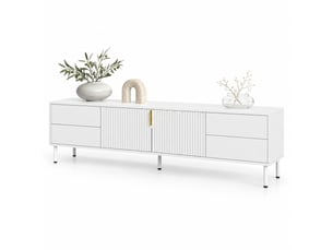Meuble tv coloris blanc 180 cm KOVIEA  