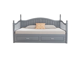 Lit simple 90x190 cm PHOEBE CAT   coloris gris