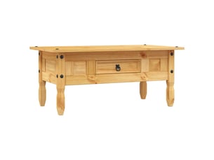 Table basse rectangulaire coloris marron  