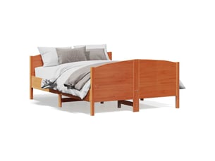 Lit 2 places 140x190 cm    coloris marron