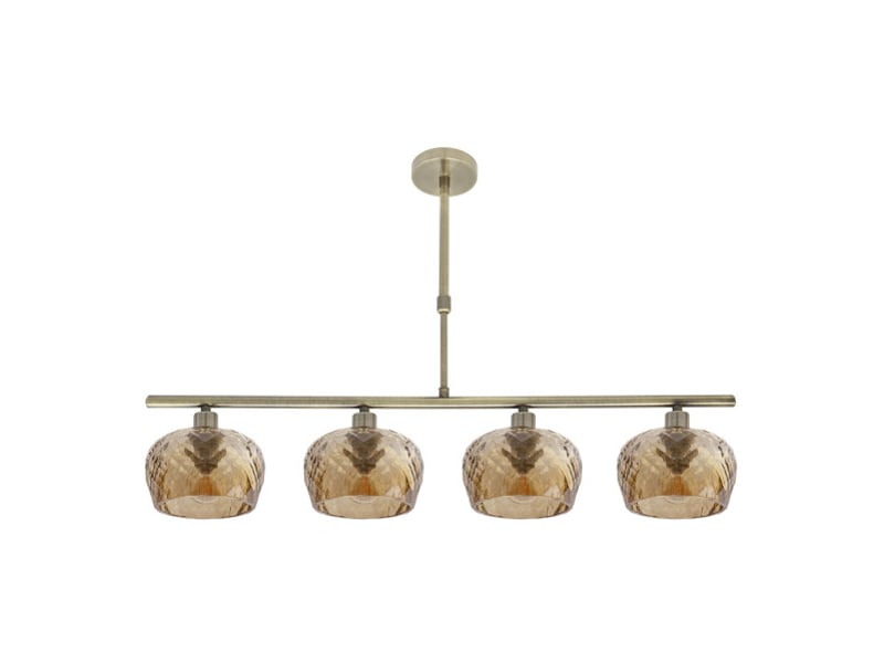  Fabrilamp estela, lampe, moderne, 4 x e14, cuir, 45-57 x 75 x 13 cm 196854014 - Conforama A