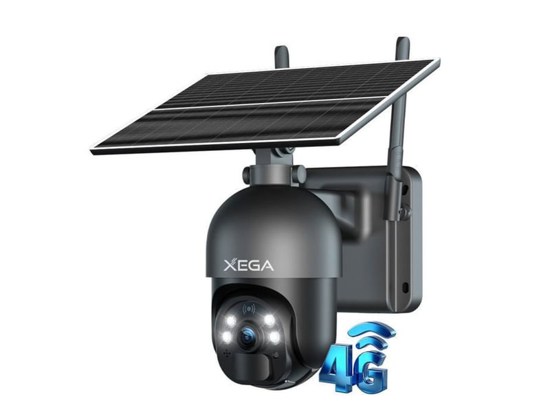  Caméra de sécurité extérieure 4g lte autonome 2k ptz solaire ip66 avec audio bidirectionnel et vision nuit 149519_AAAIY13934_6_DROPFR - Conforama A