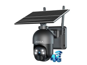 Caméra de sécurité extérieure 4g lte autonome 2k ptz solaire ip66 avec audio bidirectionnel et vision nuit