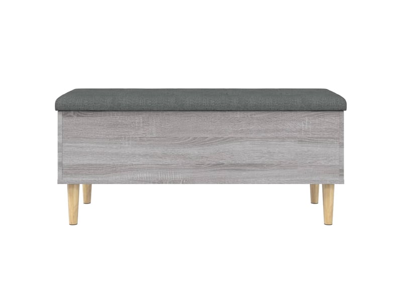  Banc chambre, banc de rangement sonoma gris 102x42x46 cm bois d'ingénierie  - Conforama D