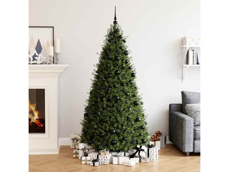  Ensemble de boules de noël 111 pièces noir polystyrène  - Conforama B