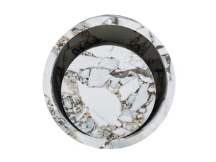 Table basse rond(e) coloris blanc <strong>WISHDOR</strong> <strong></strong> - 62.8 cmx44 cm