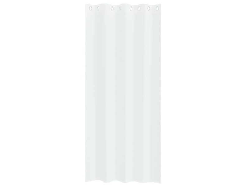  Lot de 2 rideaux en voile, voilage blanc 245 x 140 cm polyester cf43878  - Conforama D