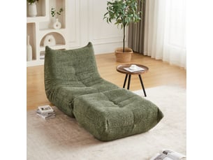 Fauteuil fixe  <strong></strong> Tissu vert